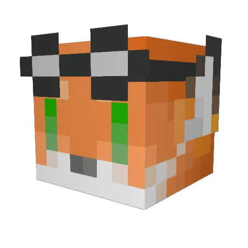 Little_Wolfie Minecraft avatar head, 3D render