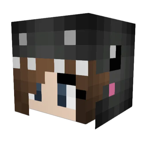 Little__Sophia Minecraft avatar head, 3D render
