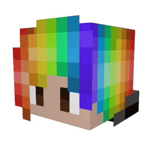 LittleandLost Minecraft avatar head, 3D render
