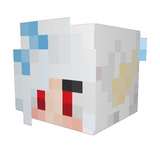 Littlebay551 Minecraft avatar head, 3D render