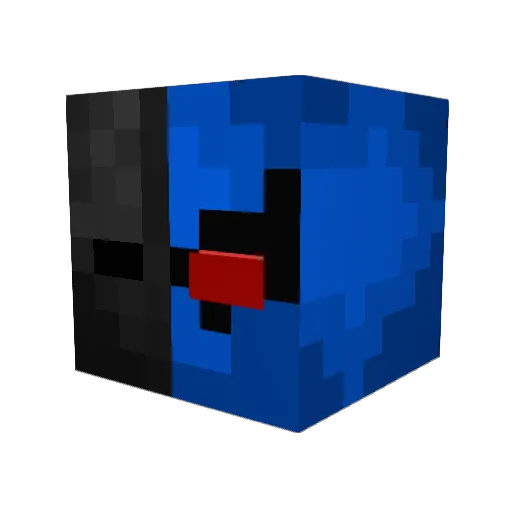 Littlebear2 Minecraft avatar head, 3D render