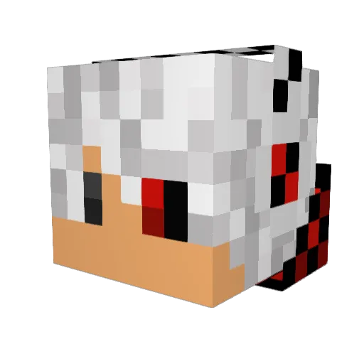 Littlebeastboy Minecraft avatar head, 3D render