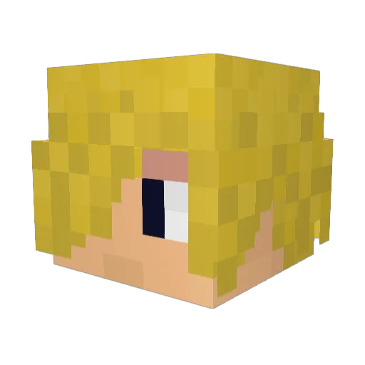 Littleboiollie Minecraft avatar head, 3D render