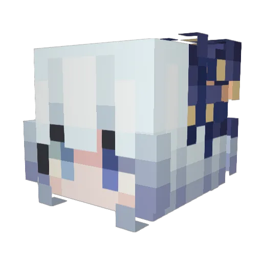 Littlechuchu0309 Minecraft avatar head, 3D render