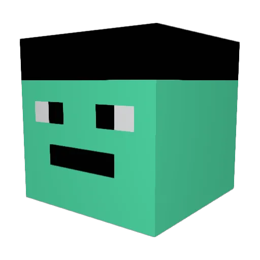 Littlecorn0425 Minecraft avatar head, 3D render