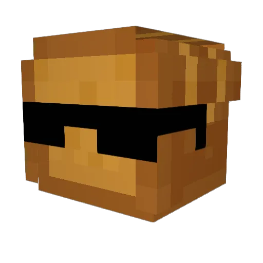 Littlecrumbz Minecraft avatar head, 3D render