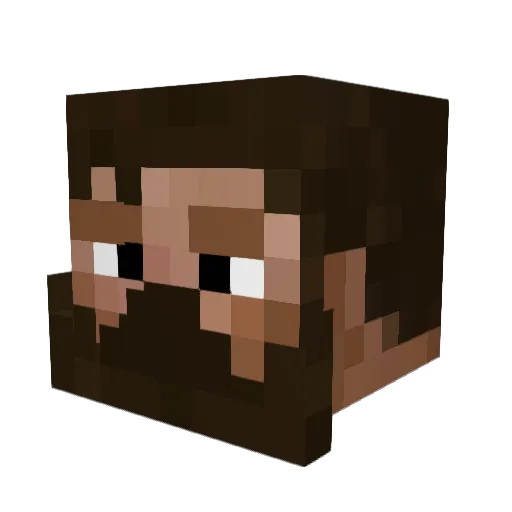 Littlefire15 Minecraft avatar head, 3D render