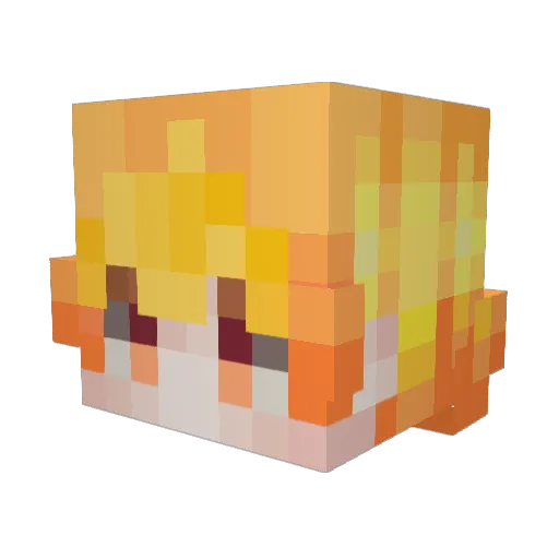 Littlefrostkid55 Minecraft avatar head, 3D render