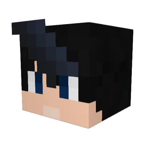 Littleghost01 Minecraft avatar head, 3D render