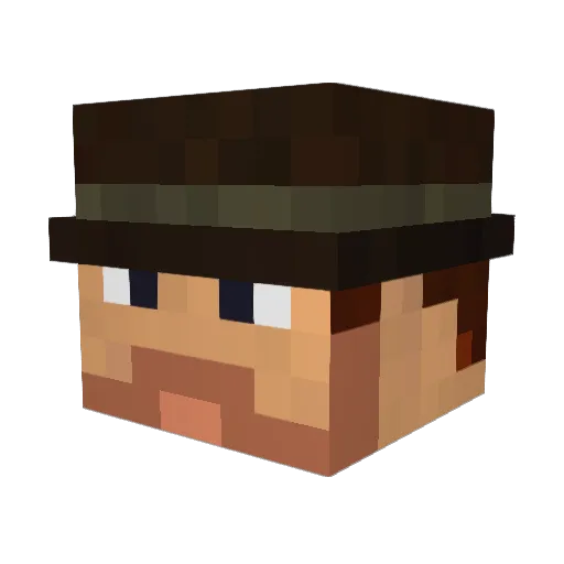 Littleguy42 Minecraft avatar head, 3D render