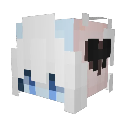 Littleice233 Minecraft avatar head, 3D render
