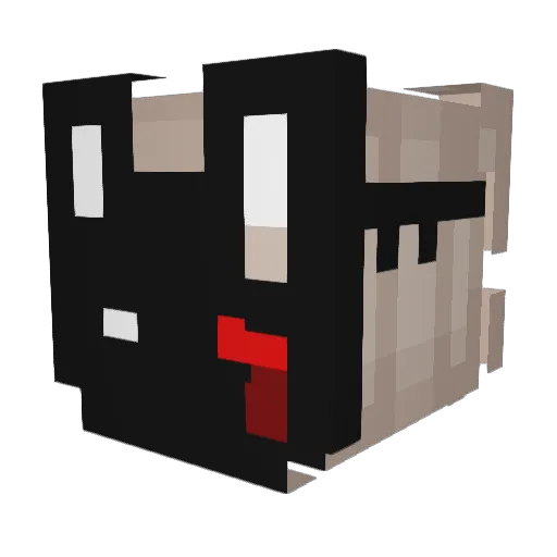 Littlelank Minecraft avatar head, 3D render