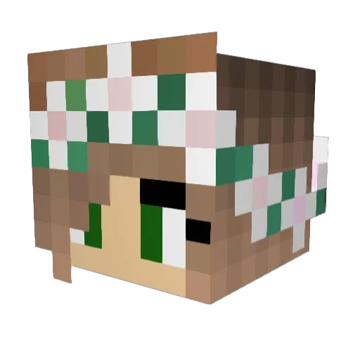 Littlelime_ Minecraft avatar head, 3D render