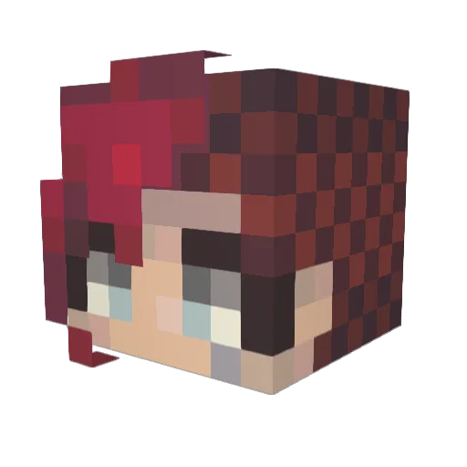 LittlemanTAMU Minecraft avatar head, 3D render