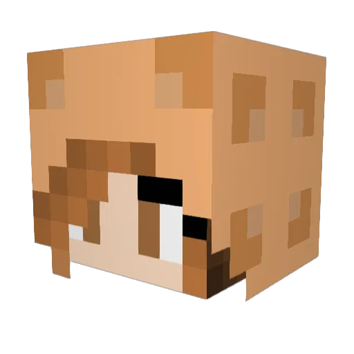 LittlemissOlive1 Minecraft avatar head, 3D render