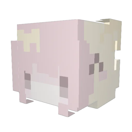 LittlepieCraft Minecraft avatar head, 3D render
