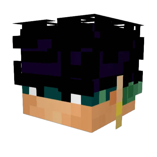 Littlepiggy887 Minecraft avatar head, 3D render