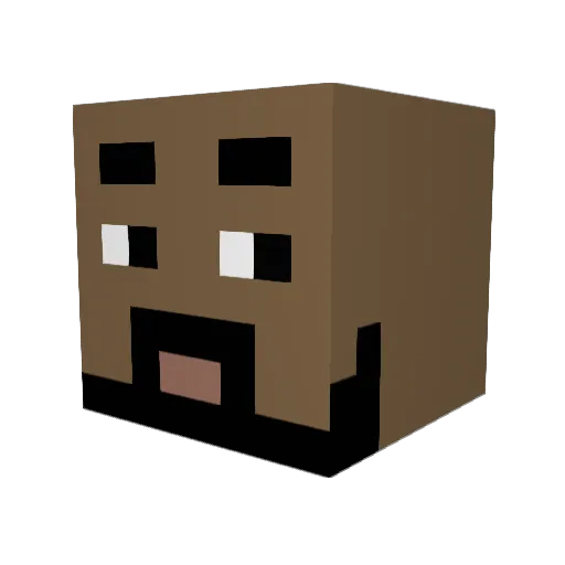 Littleraven89 Minecraft avatar head, 3D render