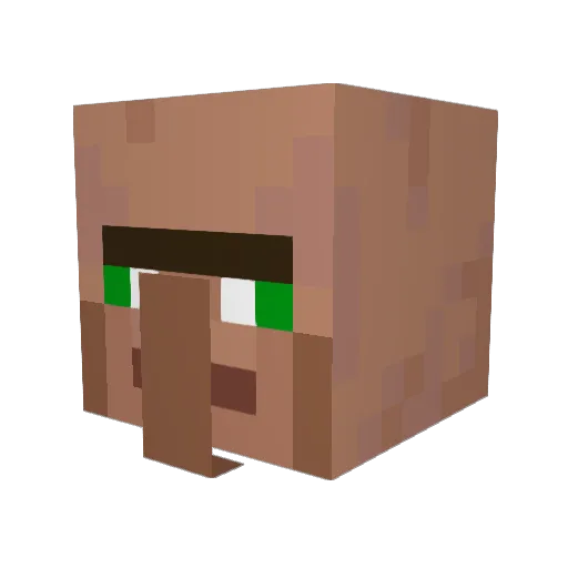 Littlero0t Minecraft avatar head, 3D render