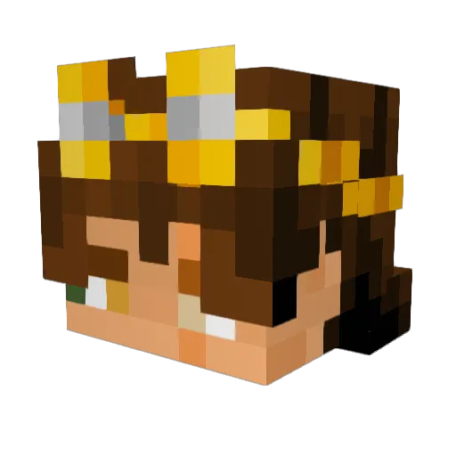 LittlesMC Minecraft avatar head, 3D render