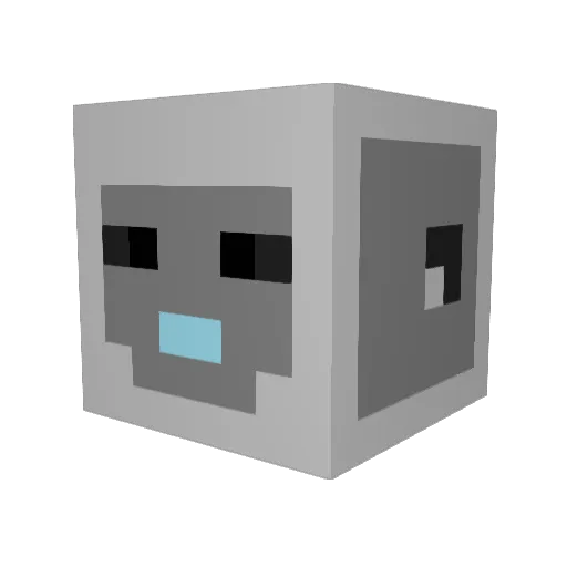 Littleshief Minecraft avatar head, 3D render