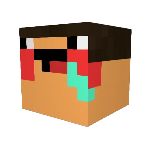 Littlesnake66 Minecraft avatar head, 3D render