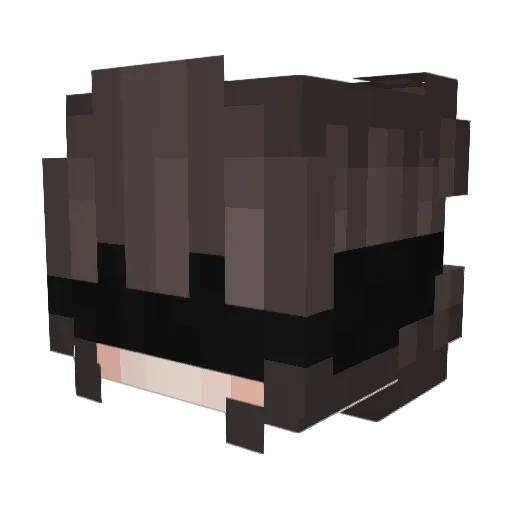 Littlesred Minecraft avatar head, 3D render