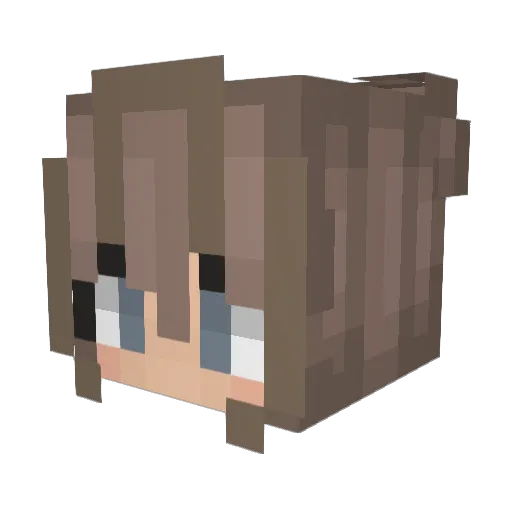 Littlest_Panda Minecraft avatar head, 3D render