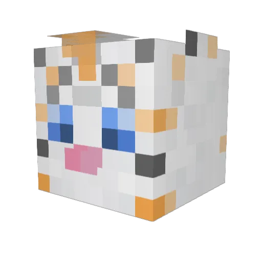Littletiger Minecraft avatar head, 3D render