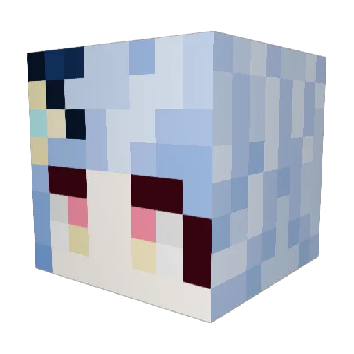 Littletruffle238 Minecraft avatar head, 3D render