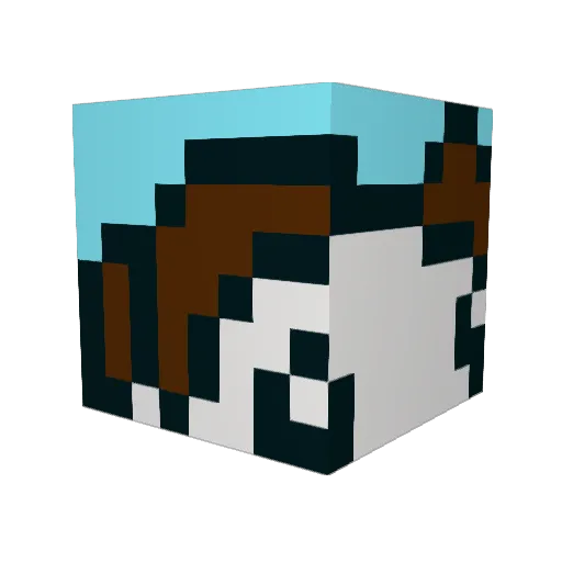 Littleurban Minecraft avatar head, 3D render