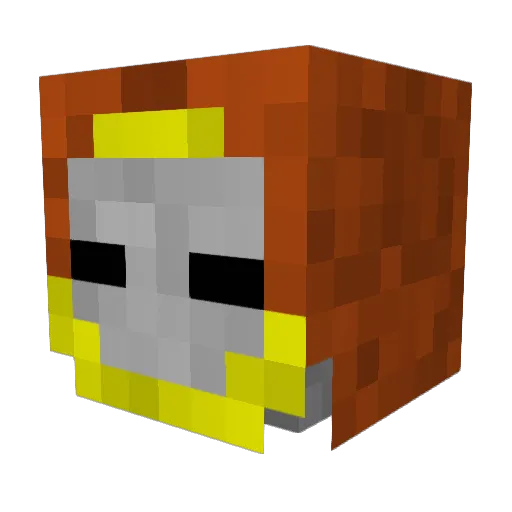 Littlewarriorz Minecraft avatar head, 3D render