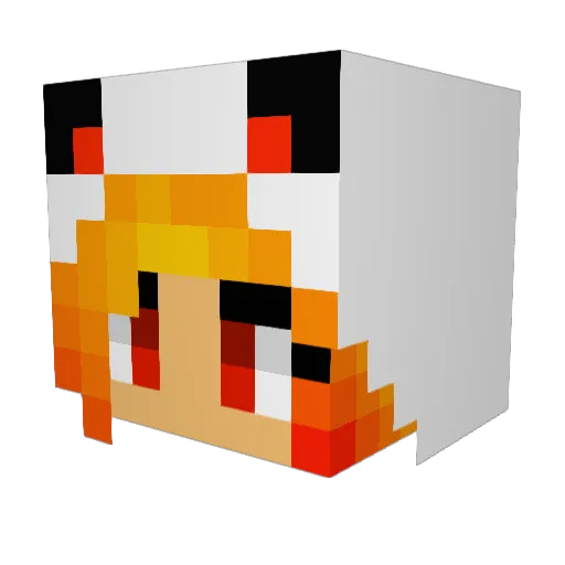 LittonxD Minecraft avatar head, 3D render