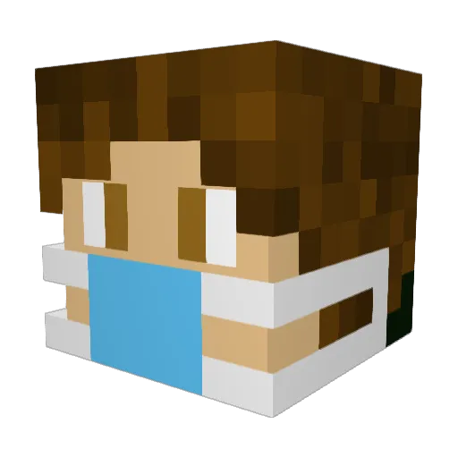 LitttleRedDevil Minecraft avatar head, 3D render