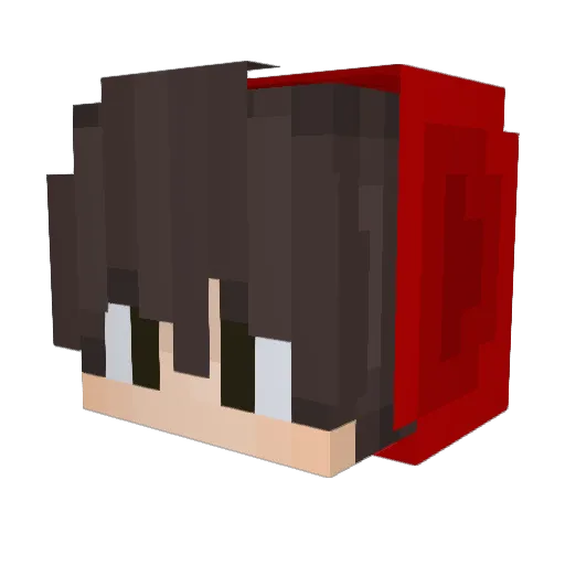 Litz23 Minecraft avatar head, 3D render