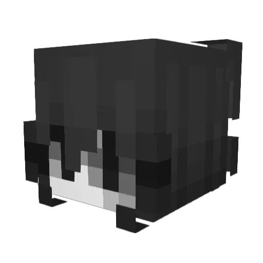 Litzey Minecraft avatar head, 3D render