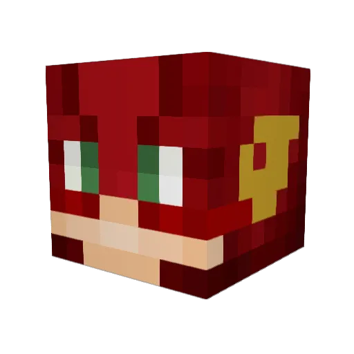 Litzxj Minecraft avatar head, 3D render