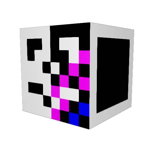 Liu3l_6 Minecraft avatar head, 3D render
