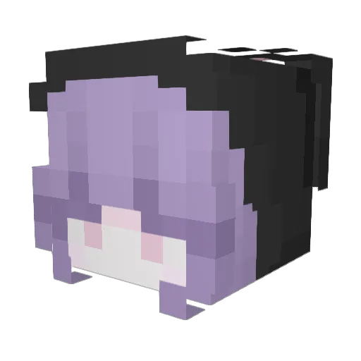 LiuFu95 Minecraft avatar head, 3D render