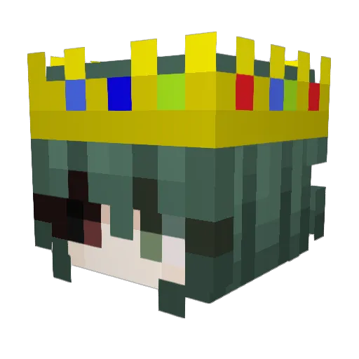 LiuGuang_X Minecraft avatar head, 3D render