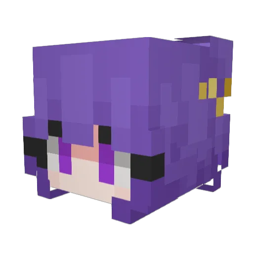Liu_13 Minecraft avatar head, 3D render