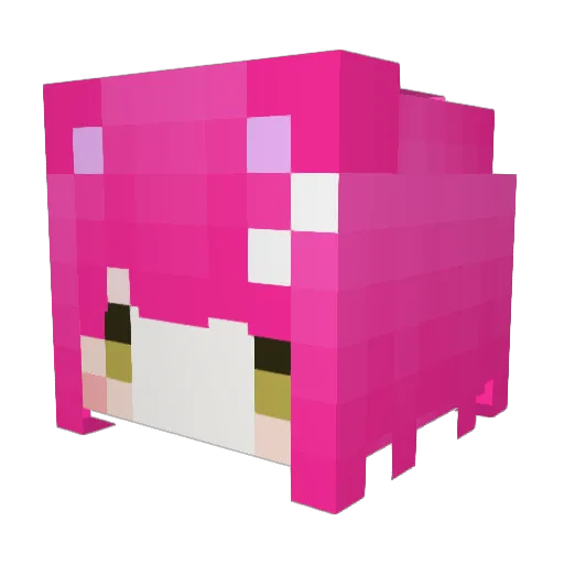 Liu_Qi Minecraft avatar head, 3D render