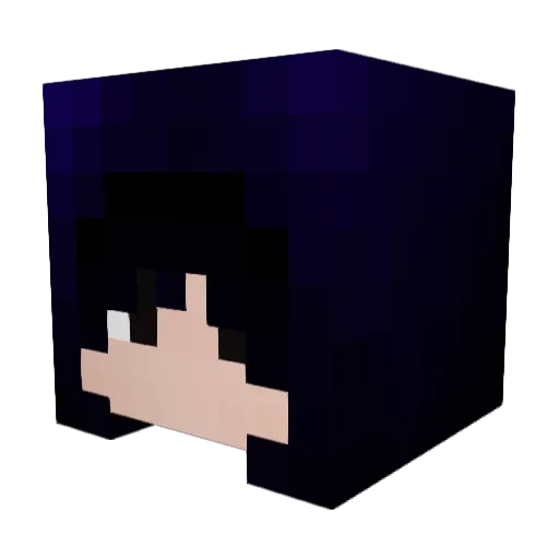 Liu_Ying Minecraft avatar head, 3D render