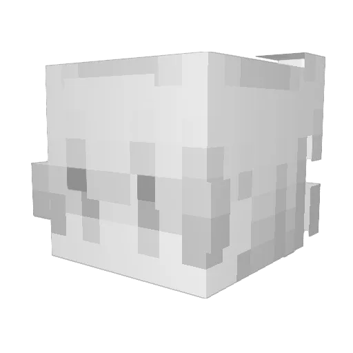 Liue080910 Minecraft avatar head, 3D render