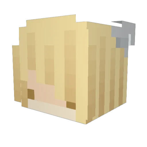 Liukka Minecraft avatar head, 3D render