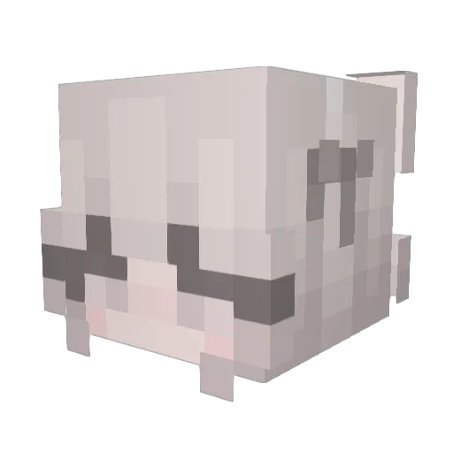 Liuxuan0305 Minecraft avatar head, 3D render