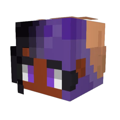 Liv1844 Minecraft avatar head, 3D render