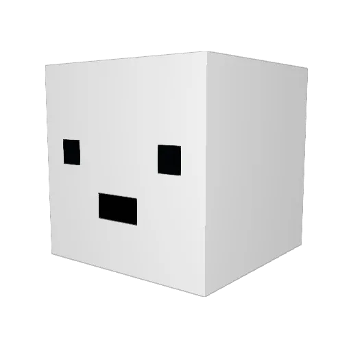 LivALlttle Minecraft avatar head, 3D render