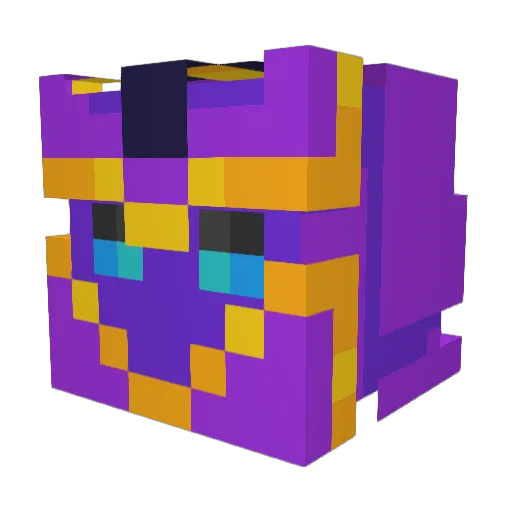 LivInkwell Minecraft avatar head, 3D render
