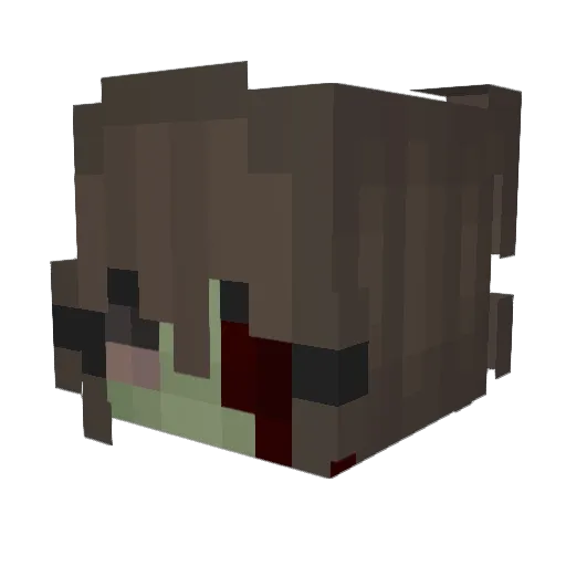 LivKif Minecraft avatar head, 3D render